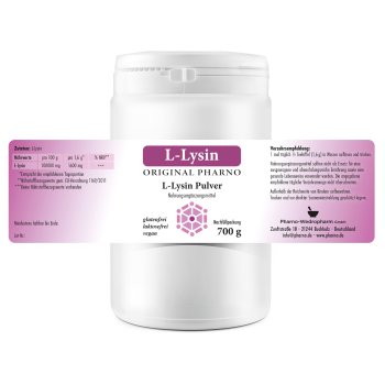L-Lysin 700g Etikett